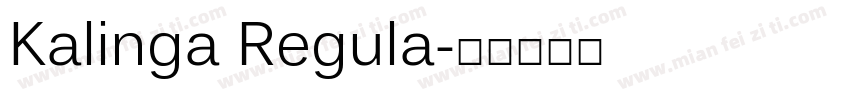 Kalinga Regula字体转换